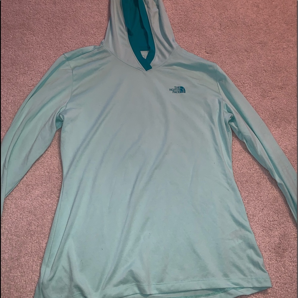 North face Teal Pullover